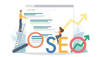 Google search home screen with cartoon man placing a search result in position one