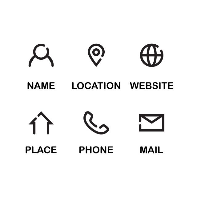 Logos used for important business information displayed in a grid format