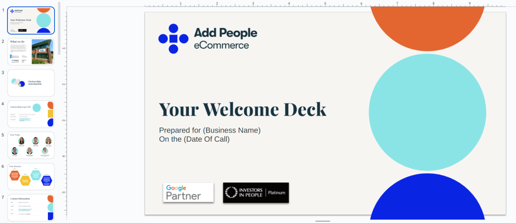 An image of our welcome packs.